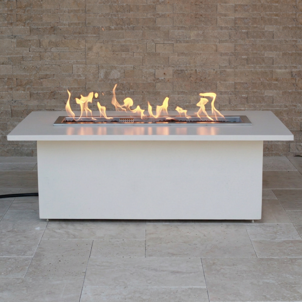 TessaRai 2-Piece Rectangle Fire Table Kit