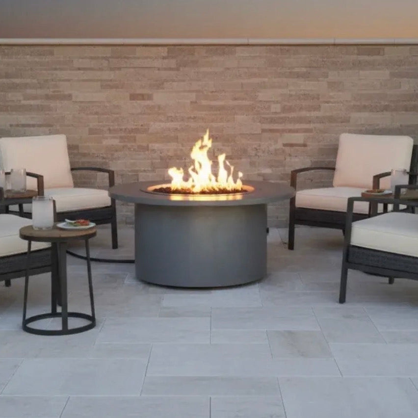 TessaRai 2-Piece Round Fire Table Kit