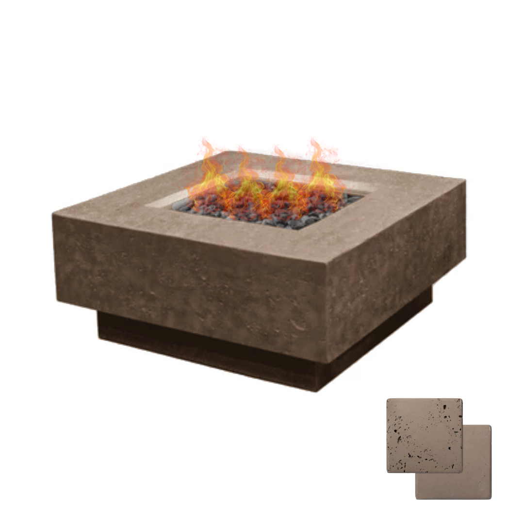 Square Sanctuary Fire Bowl - Firepit - Color Noche