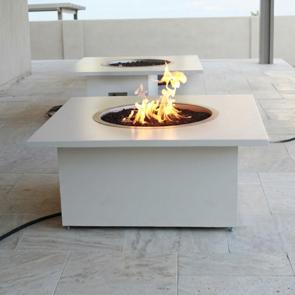 TessaRai 2-Piece Square Fire Table Kit