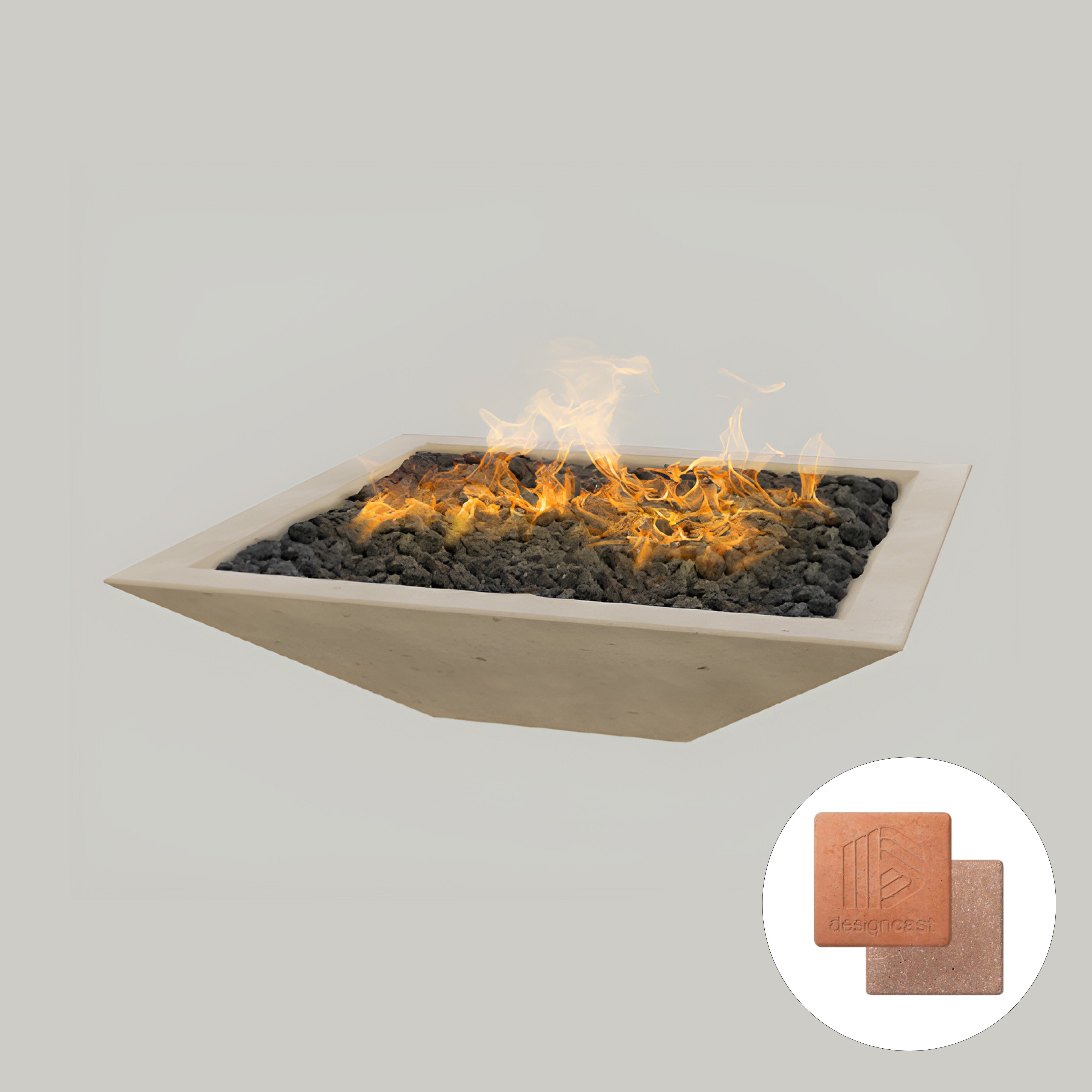 Square Oblique Fire Bowl