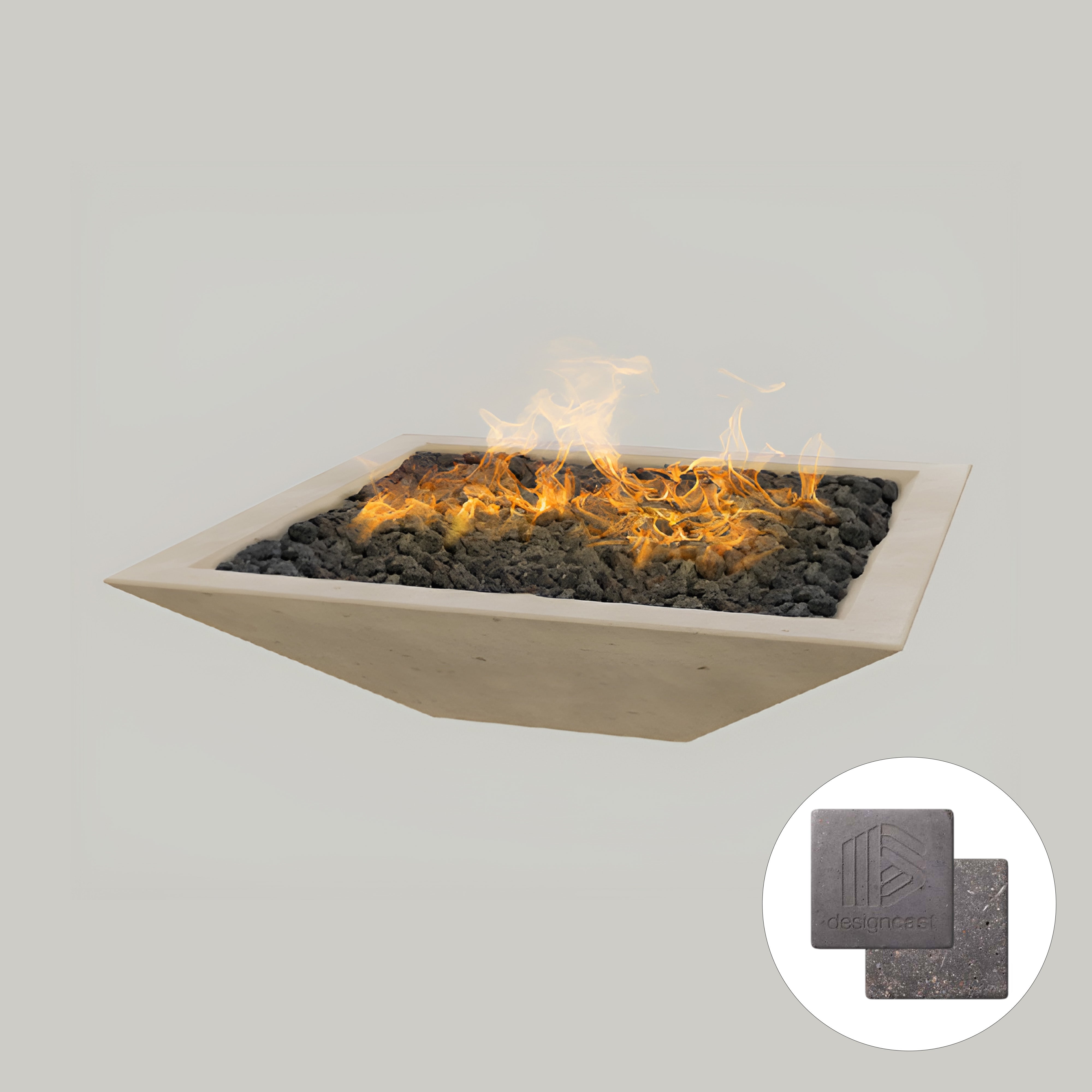 Square Oblique Fire Bowl