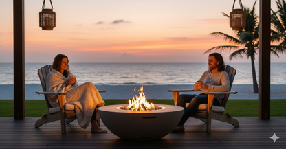 Luna | GFRC Enclosure with Smokeless Firepit