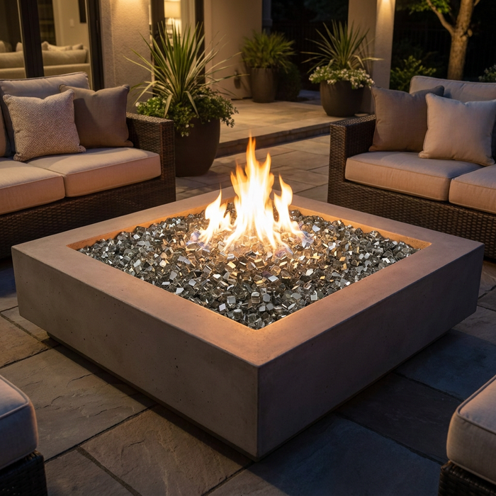 Reflective Fire Glass