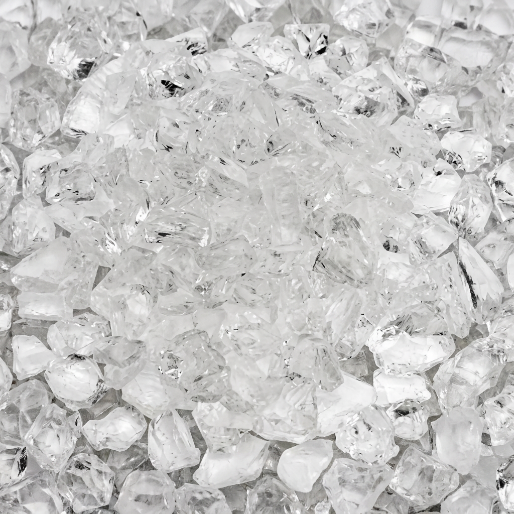 Fire Pit Glass — Ice