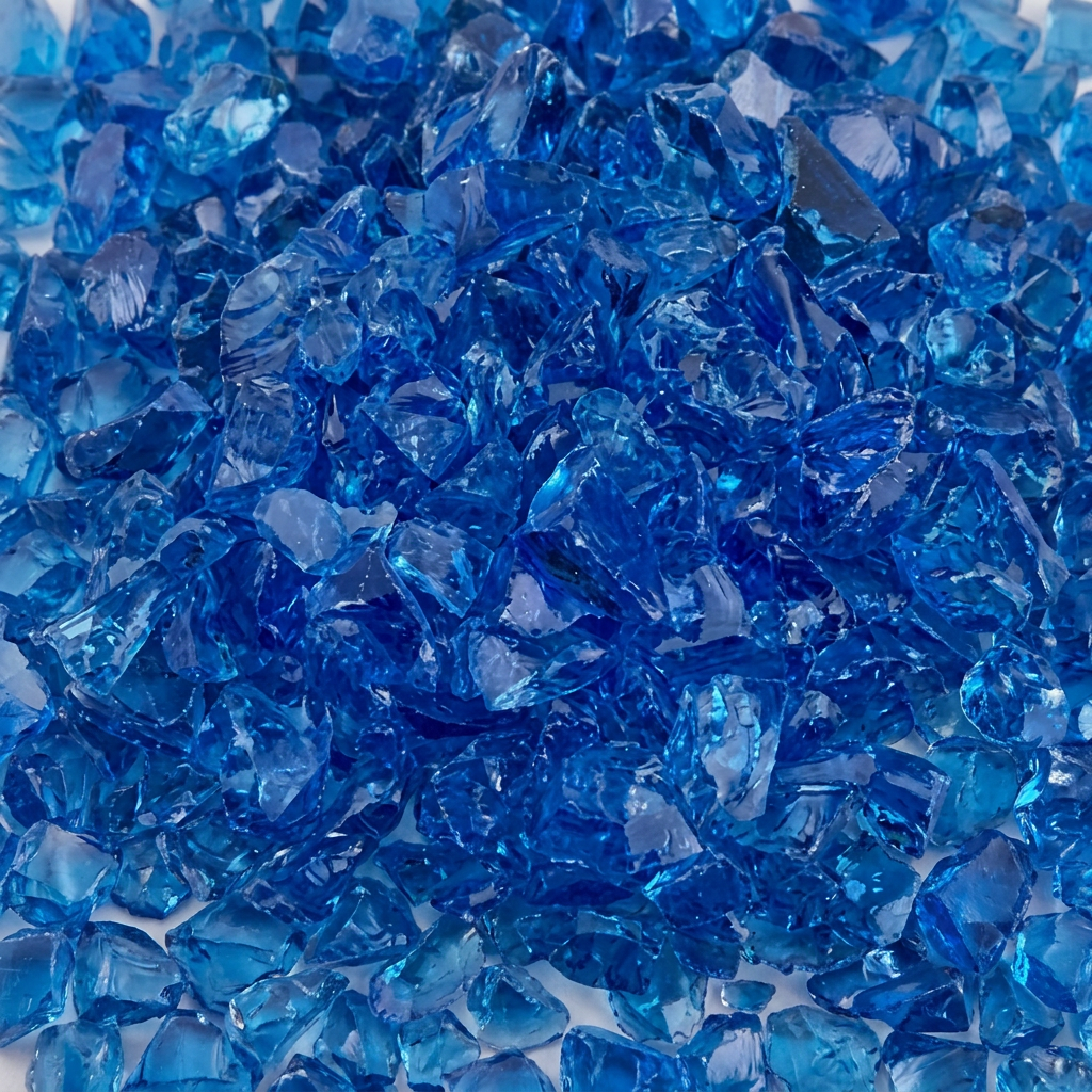 Fire Pit Glass — Turquoise