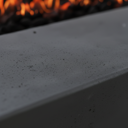 Linear Oblique Fire Table | Modern GFRC Firepit