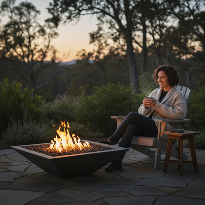 Square Oblique Fire Bowl without venting