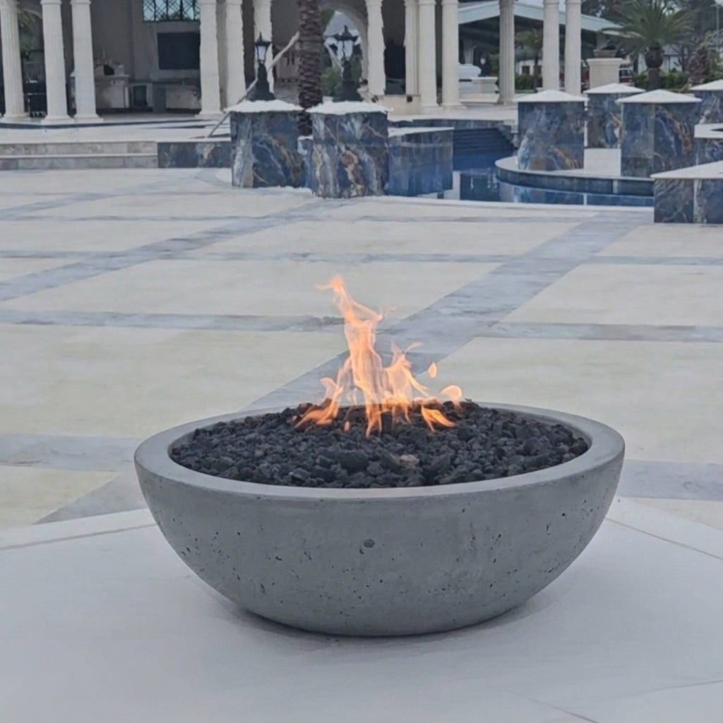 TessaRai Patio Fire Pit Kit in Medium Grey