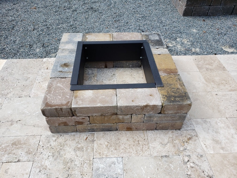 TessaRai Square Fire Pit Kit: Manual Ignition detail